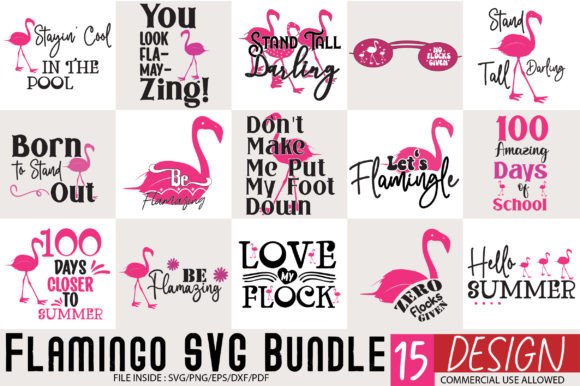 Download Flamingo Svg Bundle - Svg Collection