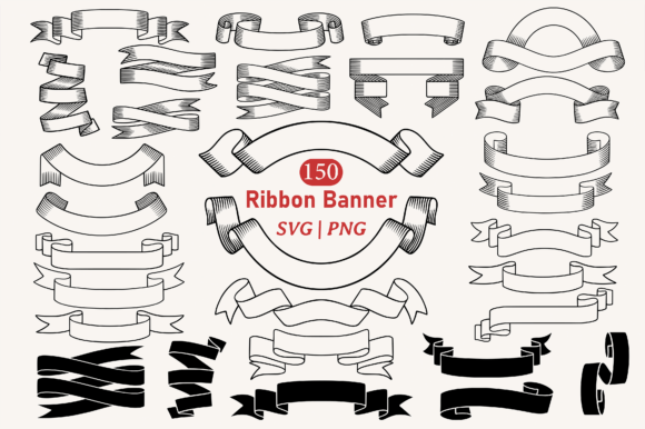 Download Ribbon Banner SVG PNG Clipart Bundle - Svg Collection