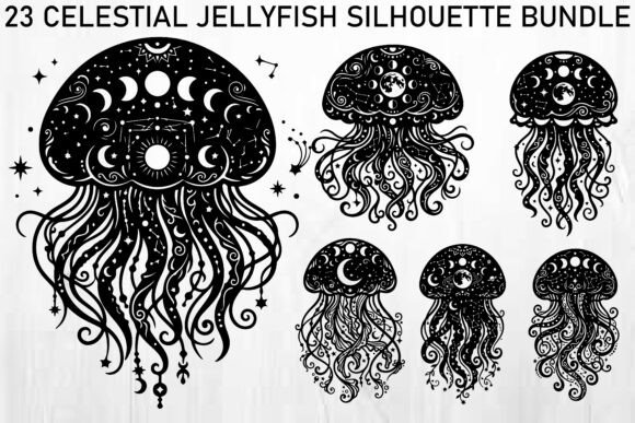 Download Celestial Jellyfish SVG Bundle - Svg Collection