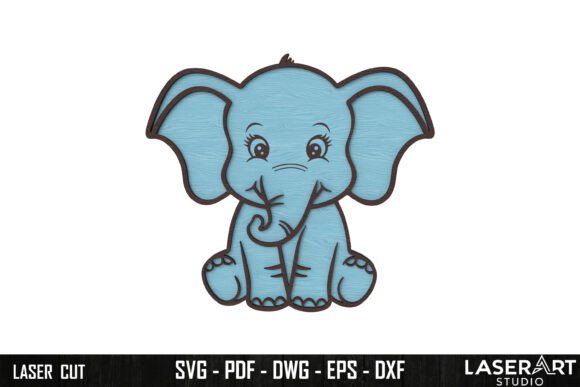 Download Baby Elephant SVG Laser Cut - Svg Collection