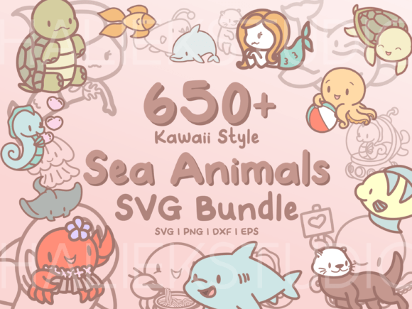 Download 650+ Sea Animals SVG Illustrations - Svg Collection