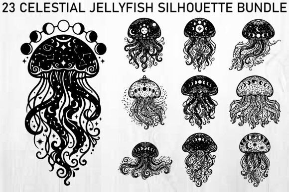 Download Celestial Jellyfish SVG Bundle - Svg Collection