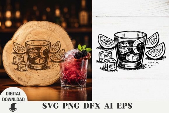 Download Cocktail Svg, Summer SVG, Laser Engraved - Svg Collection