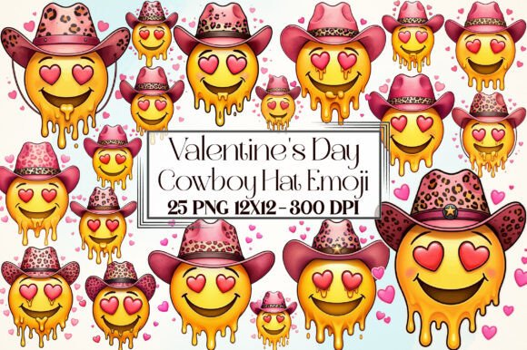 Download Valentine Cowboy Hat Emoji Clipart - Premium Resources