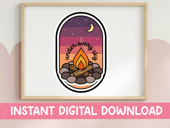 Download Under Every Sky Campfire Badge SVG - Svg Collection